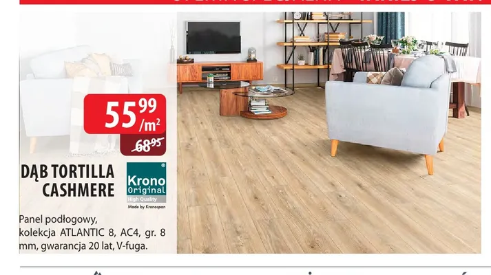 Panel podłogowy Dąb Tortilla Cashmere Krono Original promocja w Dobre Dla Domu