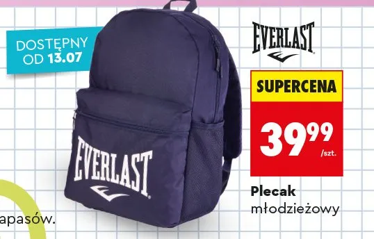 Plecak młodzieżowy Everlast promocja w Biedronka