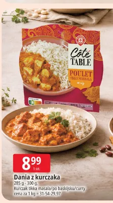 Danie z kurczaka curry Côté Table promocja w Leclerc