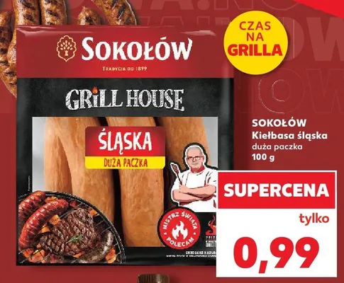 Kiełbasa śląska Sokołów Grill House promocja w Kaufland