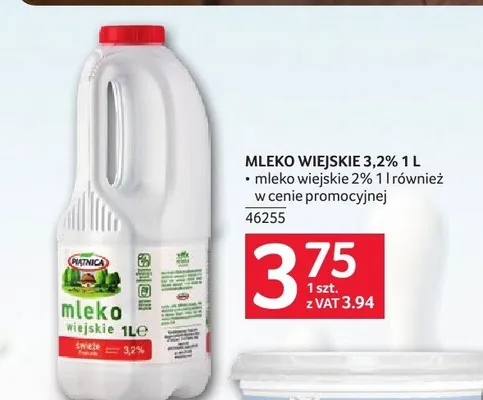 Mleko wiejskie Piątnica promocja w Selgros