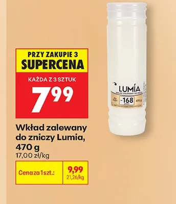 Wkład zalewany do zniczy Lumia promocja w Biedronka