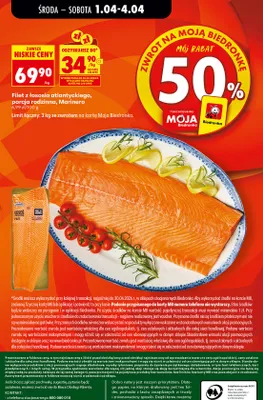 Filet z łososia atlantyckiego, porcja rodzinna promocja w Biedronka