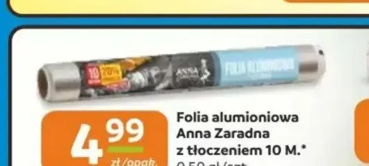 Folia aluminiowa Anna Zaradna z tłoczeniem 10m. promocja w Gama