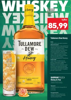 Likier na bazie whiskey Tullamore Dew Honey promocja w Kaufland
