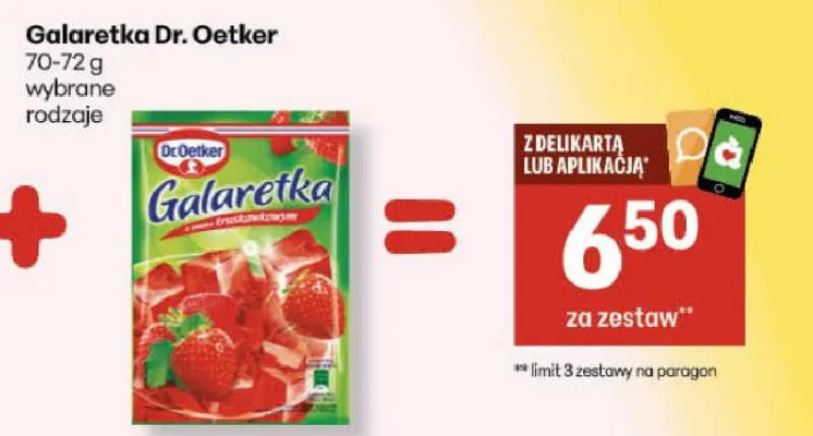 Galaretka Dr. Oetker promocja w Delikatesy Centrum