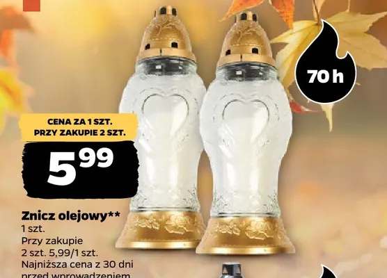 Znicz olejowy promocja w Netto