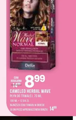 Płyn do trwałej CAMELEO HERBAL WAVE promocja w Drogerie Natura
