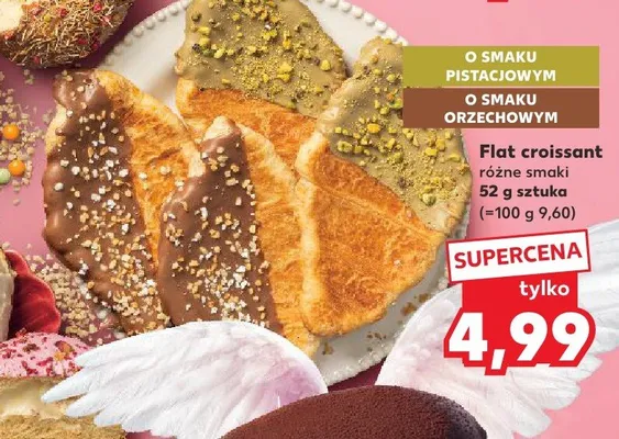 Flat croissant różne smaki promocja w Kaufland