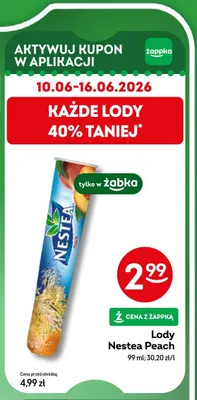 Lody Nestea Peach promocja w Żabka