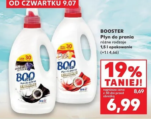 Płyn do prania Booster z lanoliną promocja w Kaufland