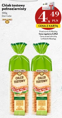 Chleb tostowy pełnoziarnisty Dan Cake promocja w Market Point