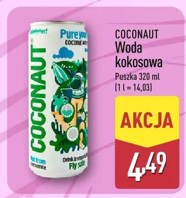 Woda kokosowa promocja w Aldi