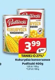 Kukurydza konserwowa Pudliszki promocja w Delfin