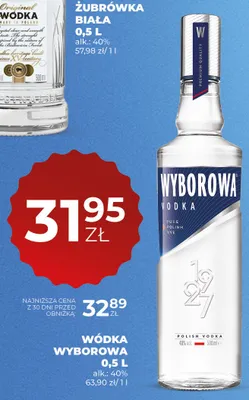 Wódka Wyborowa 40% promocja w Duży Ben