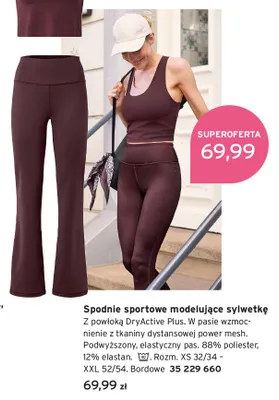 Spodnie sportowe modelujące sylwetkę Tchibo promocja w Tchibo