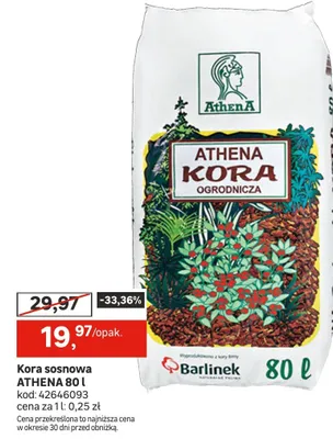 Kora sosnowa Athena 80l promocja w Leroy Merlin