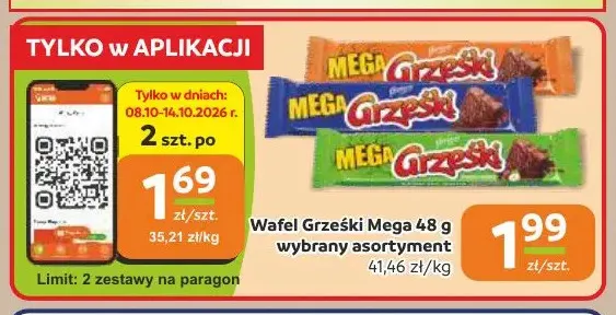 Wafel Grześki Mega promocja w Gama