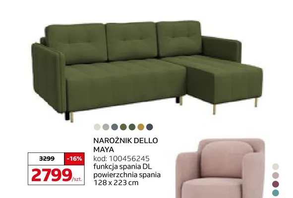 Narożnik Dello Maya promocja w Komfort