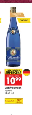 Wino białe półsłodkie Palatium Liebfraumilch promocja w Biedronka