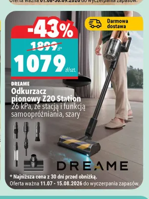 Odkurzacz pionowy Dreame Z20 Station promocja w Biedronka Home
