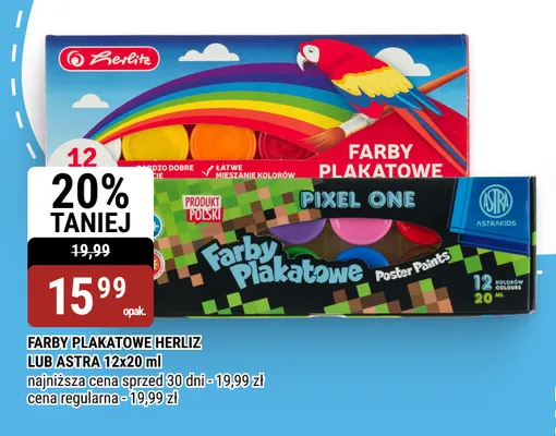 Farby plakatowe Herlitz promocja w bi1