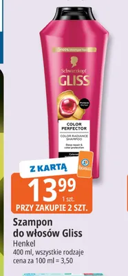 Szampon do włosów Gliss Color Perfector promocja w Leclerc