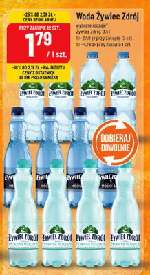 Woda Żywiec Zdrój wybrane rodzaje promocja w POLOmarket
