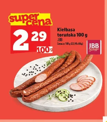 Kiełbasa toruńska JBB promocja w TOPAZ