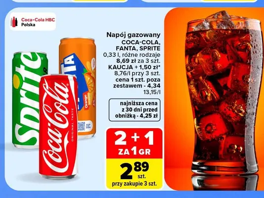 Napój gazowany Sprite promocja w Carrefour Market