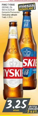 Piwo bezalkoholowe Tyskie Zero promocja w Słoneczko