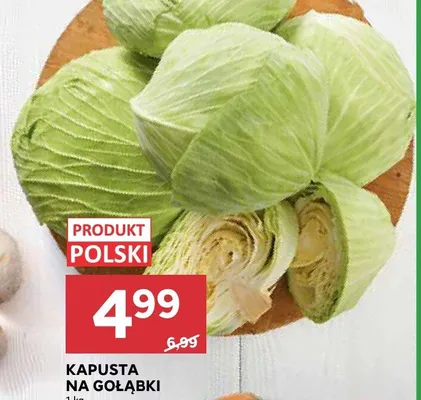 Kapusta na gołąbki promocja w Stokrotka
