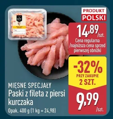 Kostka z fileta z piersi kurczaka promocja w Aldi