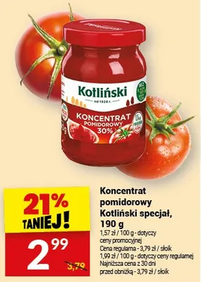 Koncentrat pomidorowy specjal promocja w Twój Market