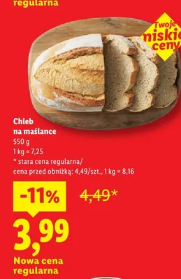Chleb na maślance promocja w Lidl