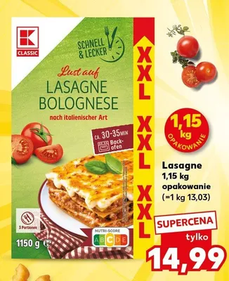 Lasagne bolognese Donatello promocja w Kaufland