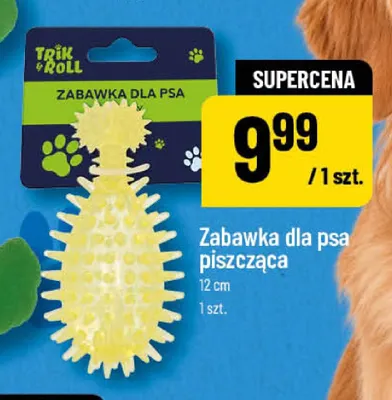 Zabawka dla psa piszcząca 12 cm Trik & Roll promocja w POLOmarket