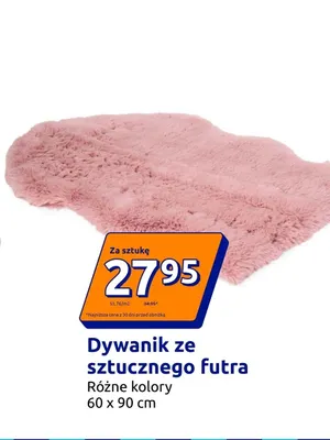 Dywanik ze sztucznego futra 60x90 cm promocja w Action