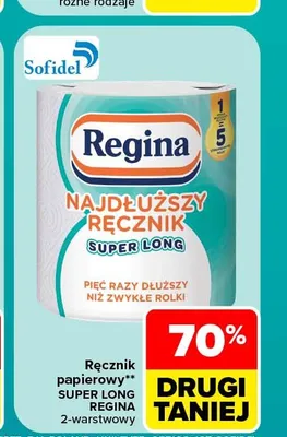 Ręcznik papierowy Regina Super Long promocja w Carrefour Market