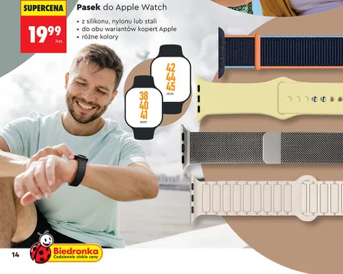 Pasek do Apple Watch promocja w Biedronka