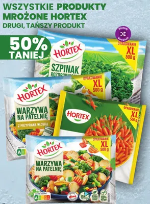 Szpinak rozdrobniony Hortex promocja w Dino