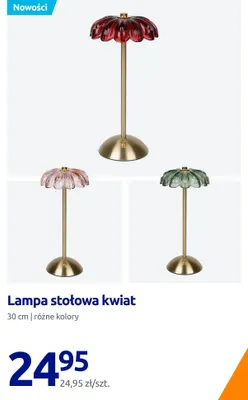 Lampa stołowa kwiat 30 cm promocja w Action