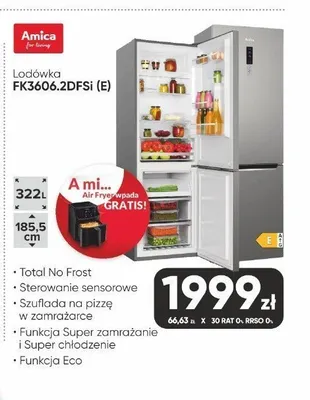 Lodówka Amica FK3606,2DFSi (E) promocja w Max Elektro