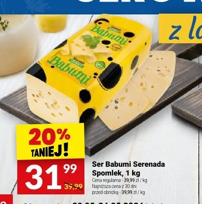 Ser Babumi Serenada Spomlek promocja w Twój Market