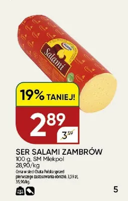 Ser Salami Zambrów promocja w Chata Polska