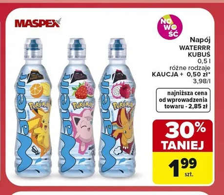 Napój Kubuś Waterrr promocja w Carrefour Market