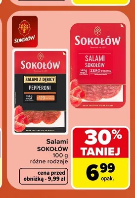 Salami Sokołów promocja w Carrefour Market