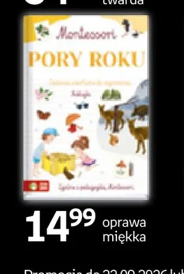 Książka Montessori Pory roku oprawa miękka promocja w Empik