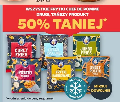 Frytki cienko krojone Chef de Pomme promocja w Netto