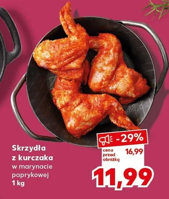 Skrzydła z kurczaka w marynacie paprykowej promocja w Kaufland